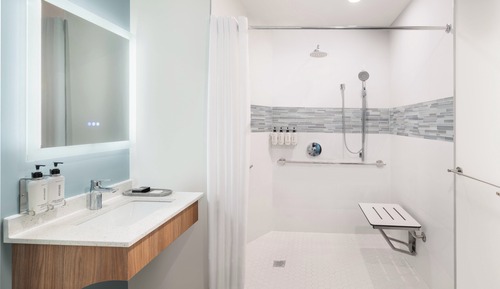 Standardzimmer, 1 Queen-Bett, rollstuhlgeeignete Dusche (Mobility)