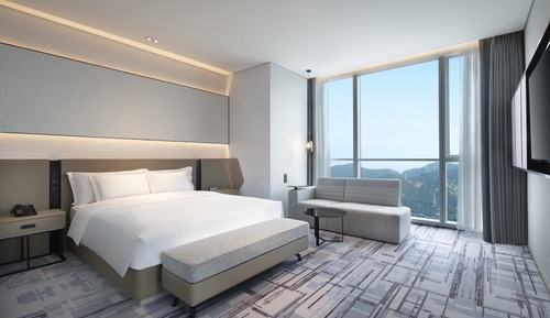 Standardzimmer, 1 King-Bett, Zutritt zur Club Lounge, Meerblick