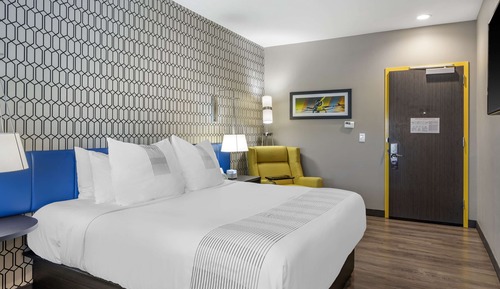 Standardzimmer, 1 King-Bett, Nichtraucher, Kühlschrank und Mikrowelle