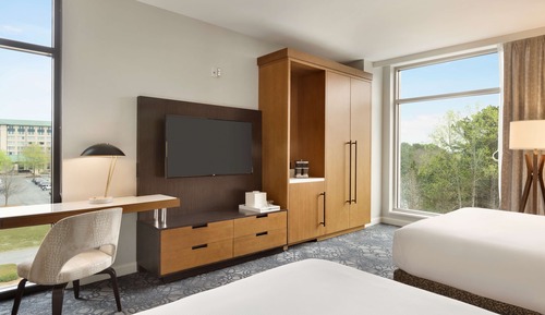 ADA Accessible Room, 2 Queen Beds, Accessible (Mobility & Hearing, Roll-In Shower)