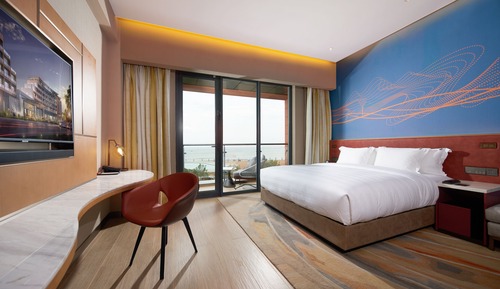 Deluxe-Zimmer, 1 King-Bett, Strandblick (Deluxe King Ocean View High Floor Roo)