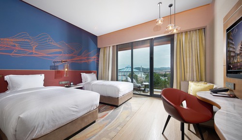 Deluxe-Zimmer, 2 Einzelbetten, Gartenblick (Classic Twin)