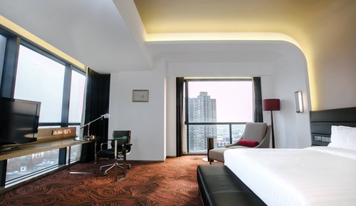 Premium-Zimmer, 1 King-Bett, Zugang zur Business-Lounge (High Floor)