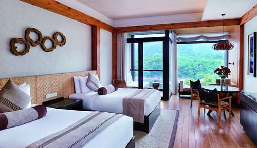 Classic-Zimmer, Mehrere Betten, Bergblick