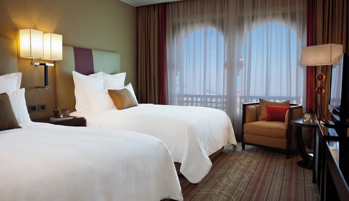 Zimmer, 2 Doppelbetten, Nichtraucher, Stadtblick