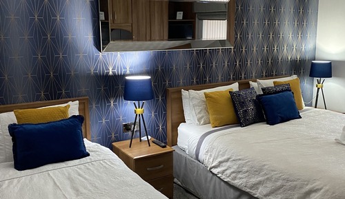 Deluxe-Doppel- oder -Zweibettzimmer, mit Bad, Bergblick
