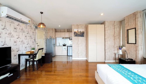 Deluxe-Studio, 1 Schlafzimmer, Küche, Stadtblick (Deluxe Studio (checkin 8am - 8pm))