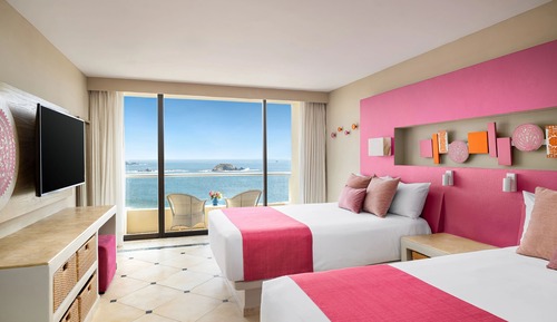 Deluxe-Zimmer, 2 Doppelbetten, Meerblick (Sun Club)