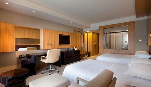 Zimmer, 2 Queen-Betten, Nichtraucher, Poolblick