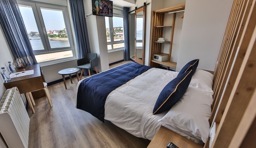 Doppelzimmer, 1 Queen-Bett, Meerblick