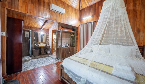 Deluxe-Bungalow, 1 Queen-Bett, Nichtraucher, Gartenblick