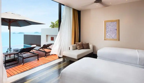 Familienvilla, 2 Schlafzimmer, Meerblick (Pool)