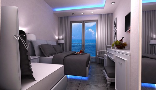 Luxury-Doppelzimmer, Meerblick