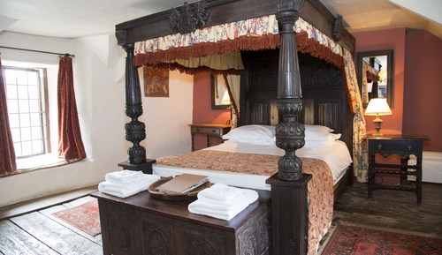 Doppelzimmer, mit Bad (Four Poster Bed)