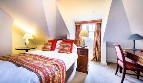 Business-Doppelzimmer zur Einzelnutzung, 1 Doppelbett, mit Bad, Gartenblick