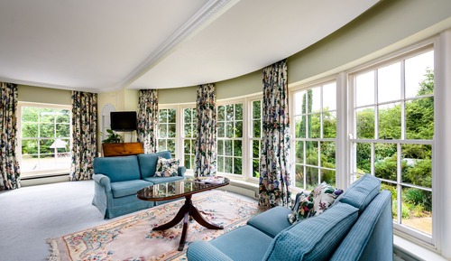 Romantisches Doppelzimmer, 1 King-Bett, mit Bad, Gartenblick