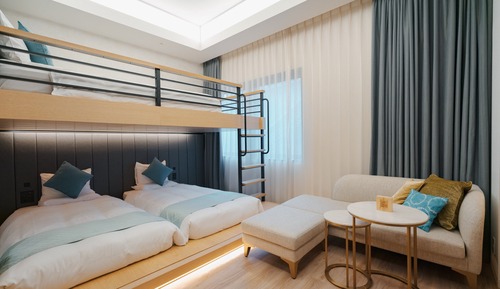 Basic-Zimmer, Mehrere Betten, Nichtraucher (Bunk Bed (Top Queen + Bottom Single))