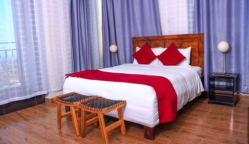 Superior-Zimmer, 1 Queen-Bett, Bergblick