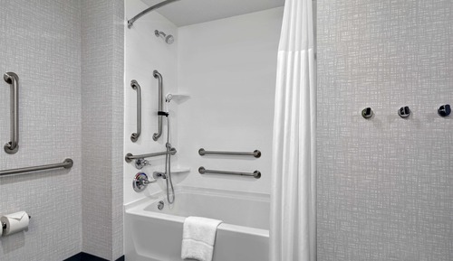 Suite, 1 King-Bett, barrierefrei, Kühlschrank und Mikrowelle (Hearing)