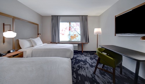 Zimmer, 2 Queen-Betten (Mobility/Hearing Access, Roll-In Shwr)