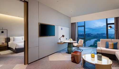 Suite, 1 Schlafzimmer, Zutritt zur Club Lounge, Seeblick