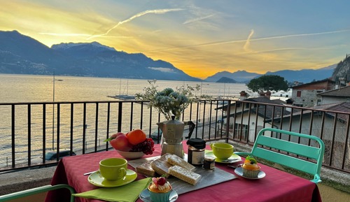 Familienstudio, Bergblick, Seeseite (Residenza Menaggio - Mimosa)