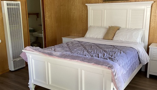 Ferienhütte, Mehrere Betten, Kühlschrank und Mikrowelle, Bergblick