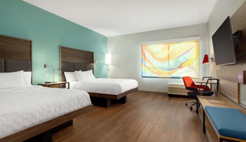 Zimmer, 2 Queen-Betten, barrierefrei, Badewanne (Mobility & Hearing)