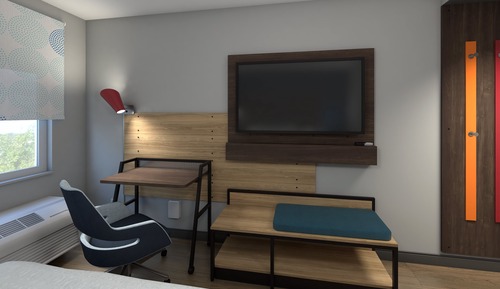 Zimmer, 1 King-Bett, barrierefrei (Mobility & Hearing, Roll-In Shower)