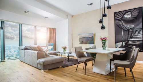 Luxury-Apartment, 1 Schlafzimmer, Stadtblick, Turm