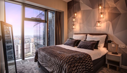 Comfort-Suite, 1 Schlafzimmer, mit Bad, Stadtblick