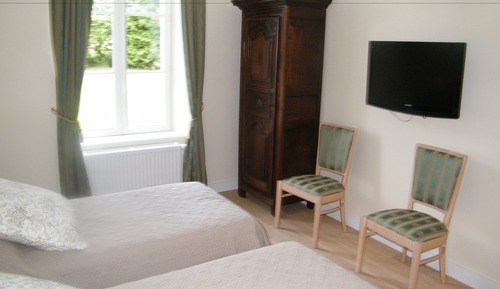 Doppel- oder Zweibettzimmer, barrierefrei, Erdgeschoss (Chambre Guillaume de Glos)