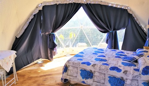 Familienzelt, 2 Schlafzimmer, mit Bad, Meerblick