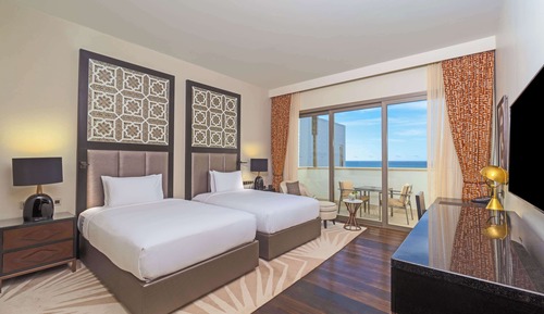 Deluxe-Zimmer, 2 Doppelbetten, Ausblick