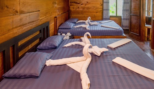 Dreibettzimmer, Bergblick