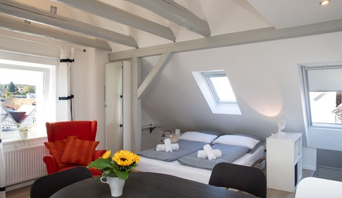 Studio, 1 Doppelbett und Schlafsofa