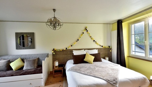 Vierbettzimmer, mit Bad (Vert Normandie)