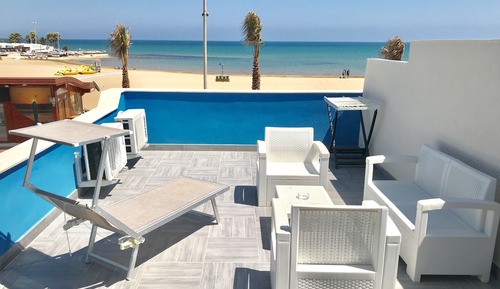 Superior-Doppelzimmer, 1 Queen-Bett, Terrasse, Meerblick