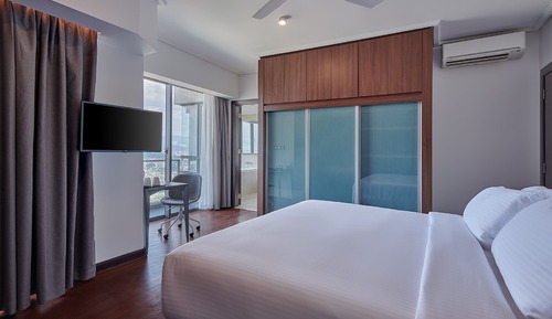 Superior-Doppelzimmer, 1 King-Bett, eigenes Bad, Bergblick