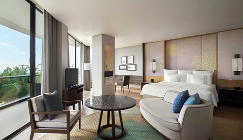 Junior-Suite, 1 King-Bett, Balkon, Meerblick