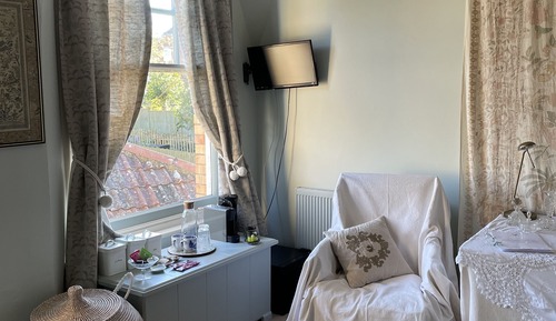 Luxury-Doppelzimmer, 1 Doppelbett, mit Bad, Gartenblick