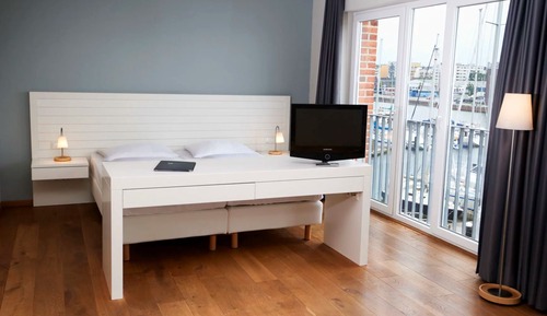 City-Apartment, 1 Doppelbett, Hafenblick
