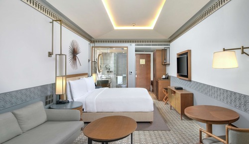 King, Deluxe-Zimmer, Balkon, Gartenblick