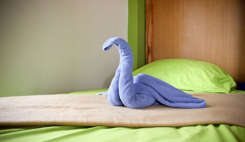 Gemeinsamer Basic-Schlafsaal, Gemischter Schlafsaal, Bergblick, Bergseite