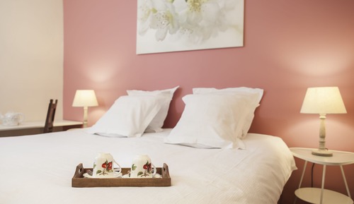 Comfort-Doppelzimmer, mit Bad, Gartenblick (Pomme Cerise)
