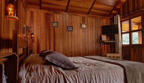 Standard-Chalet, Bergblick