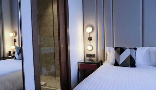 Standard-Doppelzimmer, 1 Queen-Bett, Blick auf den Innenhof