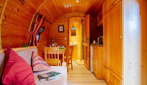 Mobile Unterkunft, 1 Doppelbett und Schlafsofa, Nichtraucher (Roulotte avec Spa)