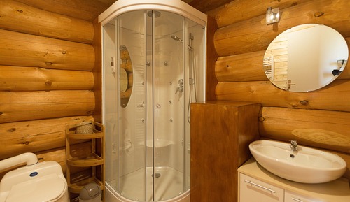 Ferienhütte, Mehrere Betten, Nichtraucher (Cabane de Trappeur avec spa)