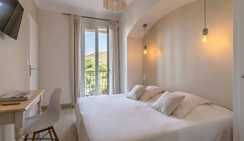 Comfort-Doppelzimmer, Meerblick (Confort 2ème étage, balcon)